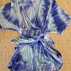 VENUS Blue Tie-Dye Jumpsuit
